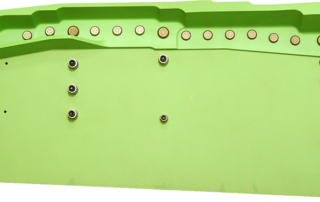 A photo of a large aerospace assembly part made at the Lighthouse