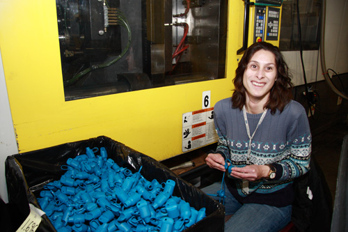 Photo of Michelle Denzer, Injection Mold operator at the LIghthouse
