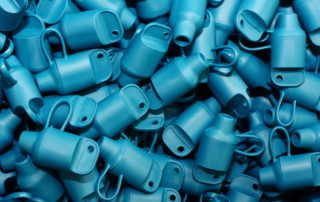 Photo of injection molded plastic parts manufactured at the Lighthouse