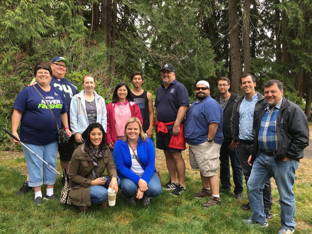 Lighthouse staff and donors at the Annual DeafBlind Retreat in 2016.