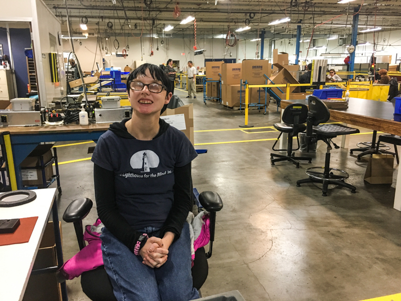 Lighthouse employee Kelsey Wedemeyer