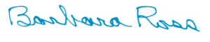 Barbara Ross signature