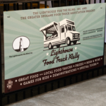 Lighthouse Food Truck Rally sign