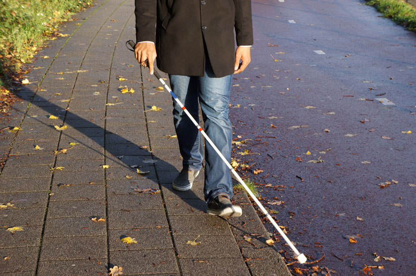 Deaf blind cane(white stick) walking sticks-different