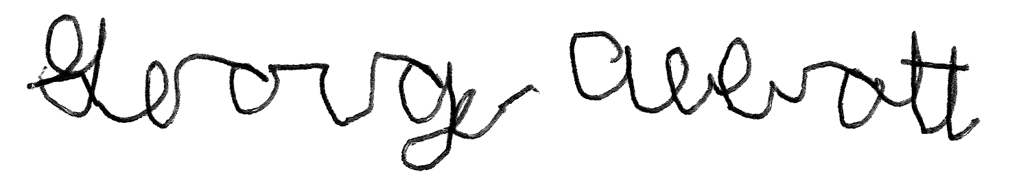 George Abbott signature