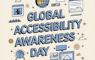 Global Accessibility Awareness Day graphic typography treatment