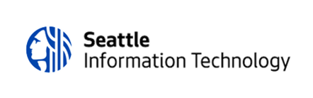 Seattle Information Technology Department Logo with an illustration of Chief Seattle's head