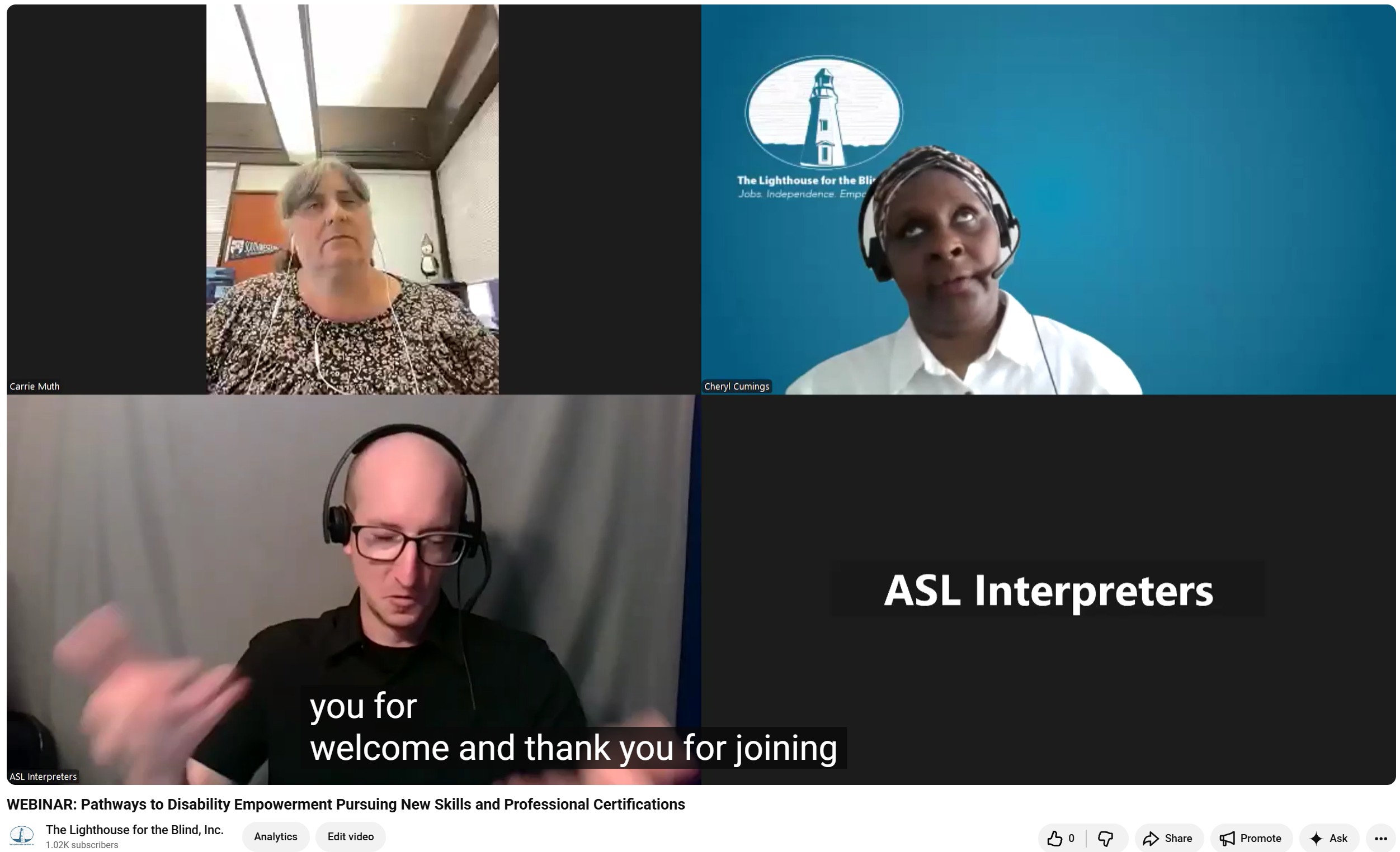 WEBINAR GRAPHIC Four presenters of a Zoom webinar.